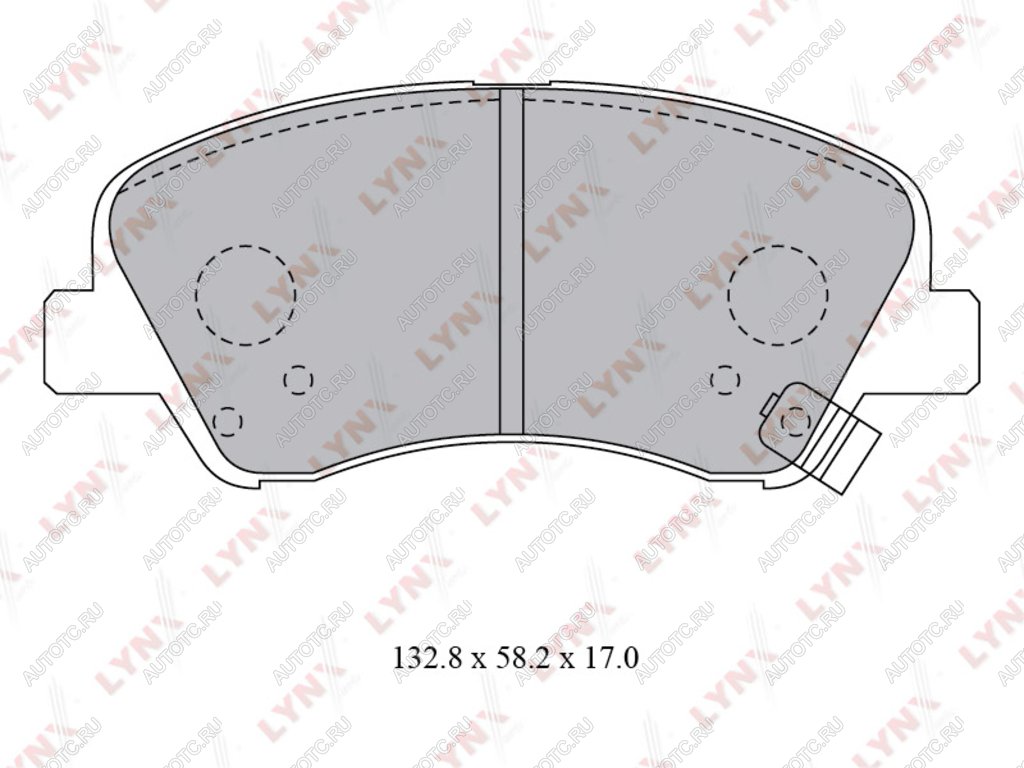 1 799 р. Колодки тормозные HYUNDAI Solaris (10-16) KIA Soul (09-) (1.6) передние (4шт.) LYNX LYNX bd3619 LYNX bd3619  с доставкой в г. Пермь