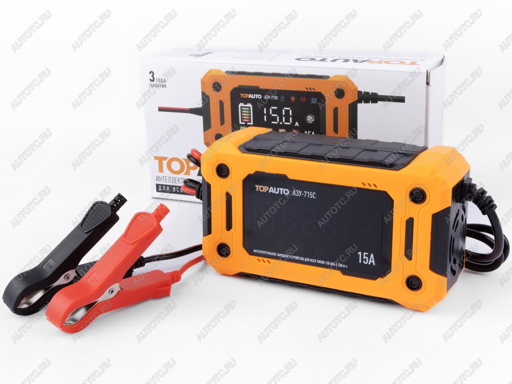 2 989 р. Устройство зарядное интеллектуальное 12V 15A 200Ач AGM/GEL LiFePO4 (автомат) ТОП АВТО ТОП АВТО 15a001 ТОП АВТО 15a001  с доставкой в г. Пермь