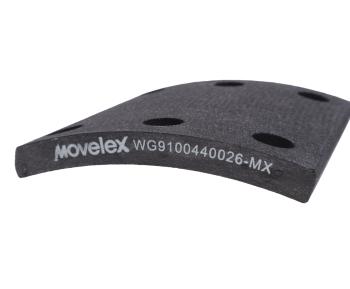 299 р. Накладка тормозной колодки SITRAK HOWO передней (короткая) MOVELEX MOVELEX wg9100440026-mx MOVELEX wg9100440026-mx  с доставкой в г. Пермь. Увеличить фотографию 3