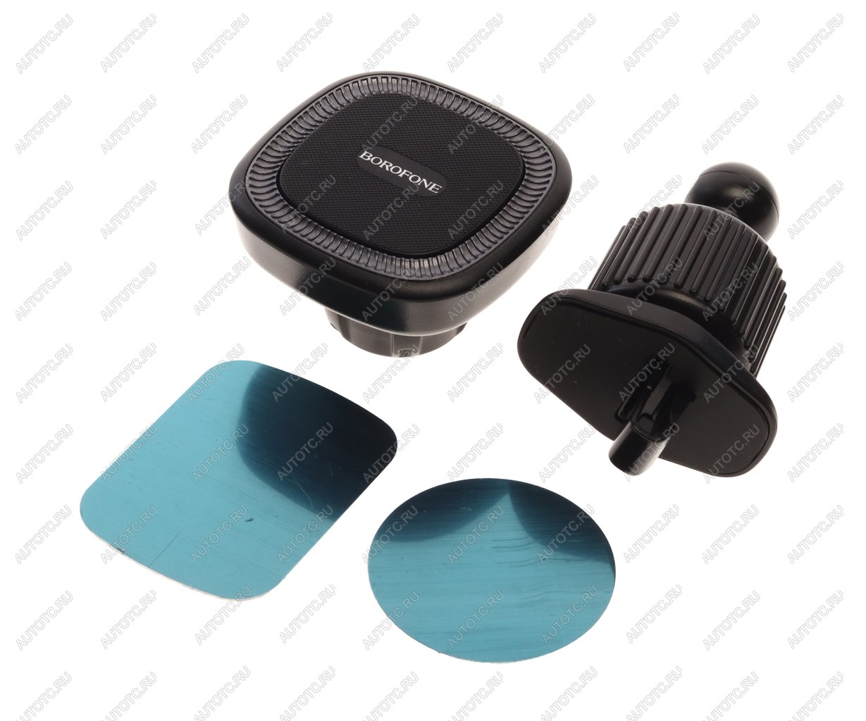 399 р. Держатель телефона на дефлектор магнитный BOROFONE BOROFONE bh96 black gray BOROFONE bh96 black gray  с доставкой в г. Пермь