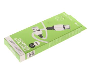 97 р. Кабель USB Type C 1м BOROFONE BOROFONE bx84 белый BOROFONE bx84 белый  с доставкой в г. Пермь. Увеличить фотографию 3