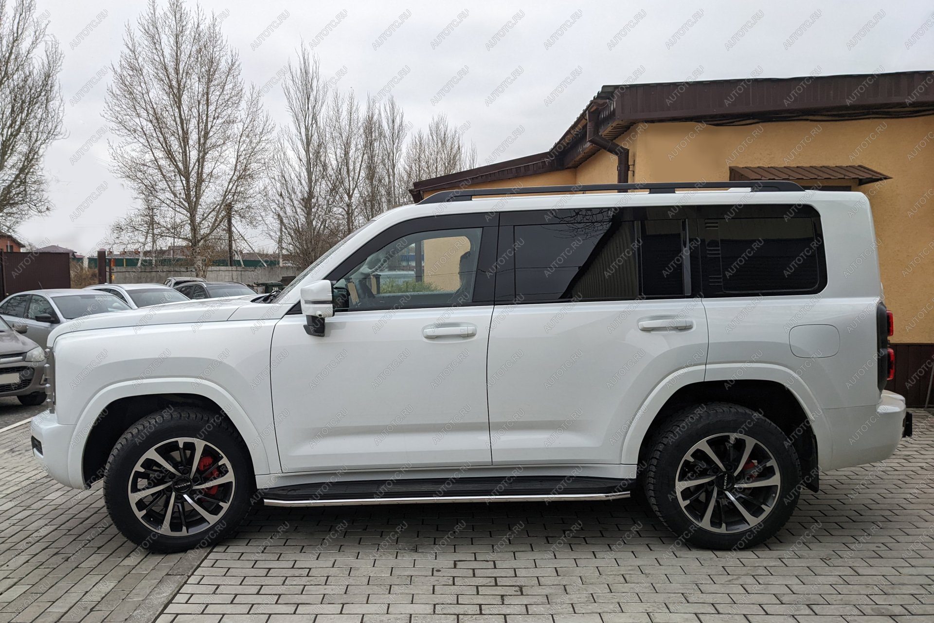 11 999 р. Защита порогов PT GROUP с окантовкой Ø38мм (НПС) HAVAL H9 2024-  Haval H9 (2024-2025)  с доставкой в г. Пермь