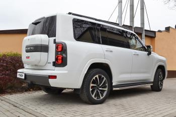 29 499 р. Защита порогов PT GROUP с алюминиевой площадкой Ø51мм(НПС) CHANGAN HUNTER Plus 2023-  Haval H9 (2024-2025)  с доставкой в г. Пермь. Увеличить фотографию 5