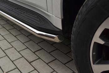 29 499 р. Защита порогов PT GROUP с алюминиевой площадкой Ø51мм(НПС) CHANGAN HUNTER Plus 2023-  Haval H9 (2024-2025)  с доставкой в г. Пермь. Увеличить фотографию 7