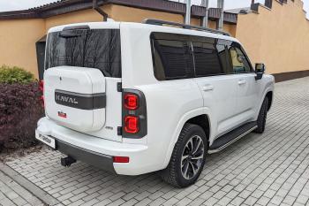 29 499 р. Защита порогов PT GROUP с алюминиевой площадкой Ø51мм(НПС) CHANGAN HUNTER Plus 2023-  Haval H9 (2024-2025)  с доставкой в г. Пермь. Увеличить фотографию 11
