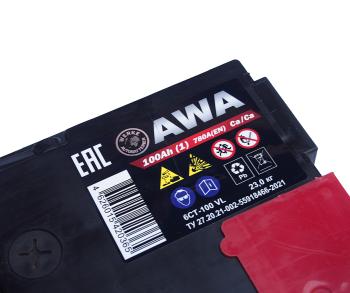 12 899 р. Аккумулятор AWA PRO 100Ач AWA 6ст100(1)  с доставкой в г. Пермь. Увеличить фотографию 5