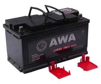 12 899 р. Аккумулятор AWA PRO 100Ач обратная полярность AWA 6ст100(0)  с доставкой в г. Пермь. Увеличить фотографию 2