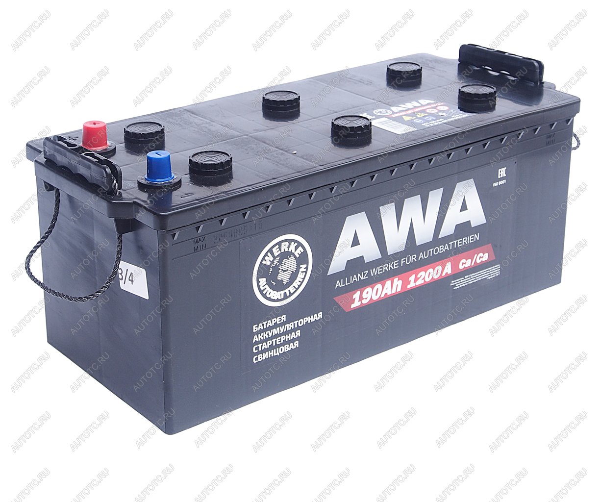 20 999 р. Аккумулятор AWA PRO 190Ач обратная полярность AWA 6ст190(3)  с доставкой в г. Пермь