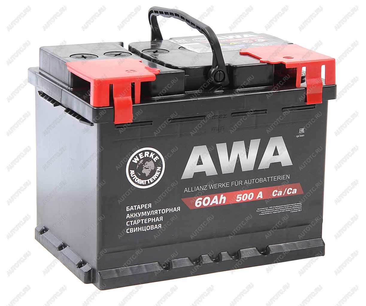 7 999 р. Аккумулятор AWA PRO 60Ач AWA 6ст60(1)  с доставкой в г. Пермь