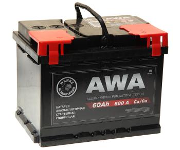 7 999 р. Аккумулятор AWA PRO 60Ач обратная полярность AWA 6ст60(0)  с доставкой в г. Пермь. Увеличить фотографию 1