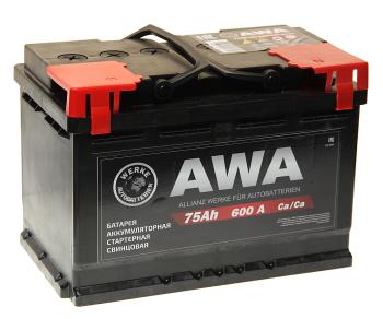 Аккумулятор AWA PRO 75Ач обратная полярность AWA 6ст75(0)