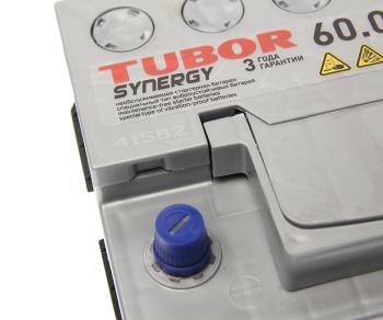 10 999 р. Аккумулятор TUBOR Synergy 60Ач обратная полярность,низкий TUBOR 6ст60(0)  с доставкой в г. Пермь. Увеличить фотографию 2