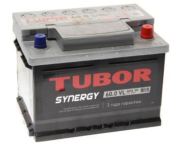 10 999 р. Аккумулятор TUBOR Synergy 60Ач обратная полярность,низкий TUBOR 6ст60(0)  с доставкой в г. Пермь. Увеличить фотографию 1
