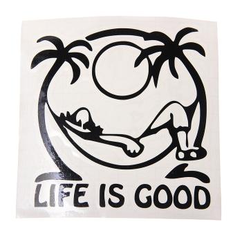 110 р. Наклейка виниловая вырезанная LIFE IS GOOD 11Х11см AUTOSTICKERS AUTOSTICKERS и-91  с доставкой в г. Пермь. Увеличить фотографию 1