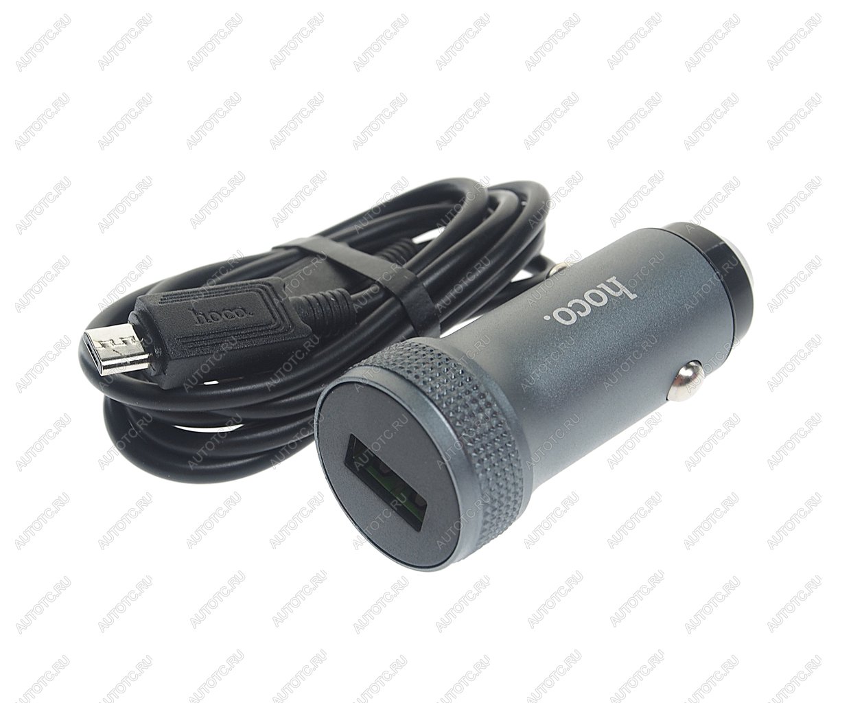499 р. Устройство зарядное в прикуриватель 1USB 12V HOCO HOCO z49a grey  с доставкой в г. Пермь