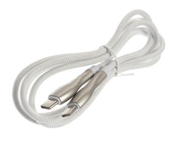 529 р. Кабель iPhone (5-)-USB Type C 1.2м белый BOROFONE BOROFONE bu29 white  с доставкой в г. Пермь. Увеличить фотографию 1