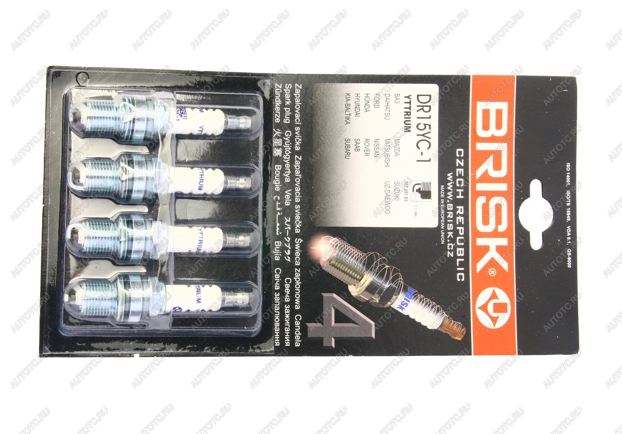 226 р. Свеча зажигания ВАЗ-2112 BRISK DR15YC-1 SUPER BRISK dr15yc-1  с доставкой в г. Пермь