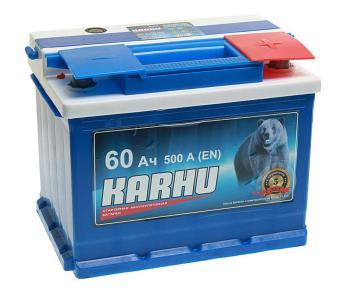 Аккумулятор KARHU 60Ач обратная полярность KARHU 6ст60(0)