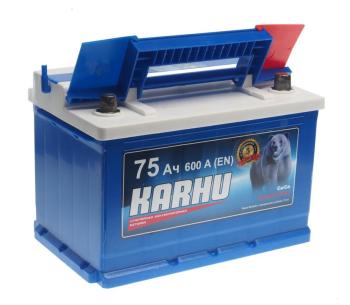 8 999 р. Аккумулятор KARHU 75Ач обратная полярность KARHU 6ст75(0)  с доставкой в г. Пермь. Увеличить фотографию 2