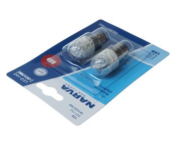 1 069 р. Лампа светодиодная 12V P215W BAY15d блистер (2шт.) LED Red NARVA NARVA 18152-2бл  с доставкой в г. Пермь. Увеличить фотографию 2