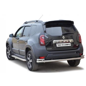 Защита ЗАДН. БАМПЕРА   «Труба  с уголками», d63,5    КРАШ.                Renault  DUSTER    1891 к
