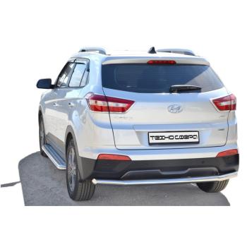 Защита ЗАДН. БАМПЕРА  «Труба.» d63,5     Hyundai CRETA   КРАШ  2046 к