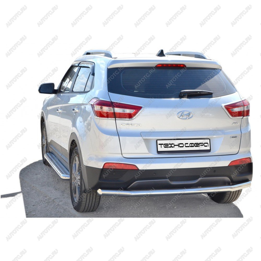 8 799 р. Защита ЗАДН. БАМПЕРА  «Труба.» d63,5     Hyundai CRETA   КРАШ  2046 к  с доставкой в г. Пермь
