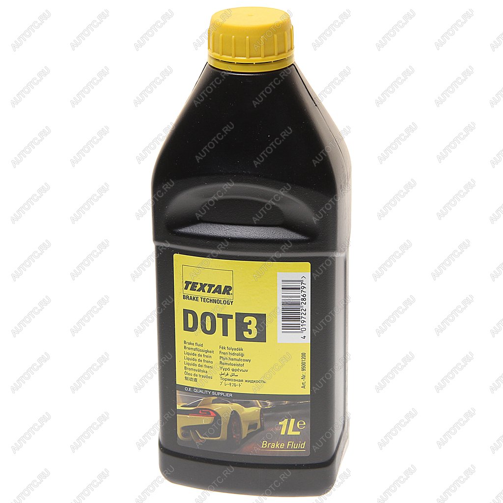 979 р. Жидкость тормозная DOT-3 1л TEXTAR TEXTAR 95001200  с доставкой в г. Пермь
