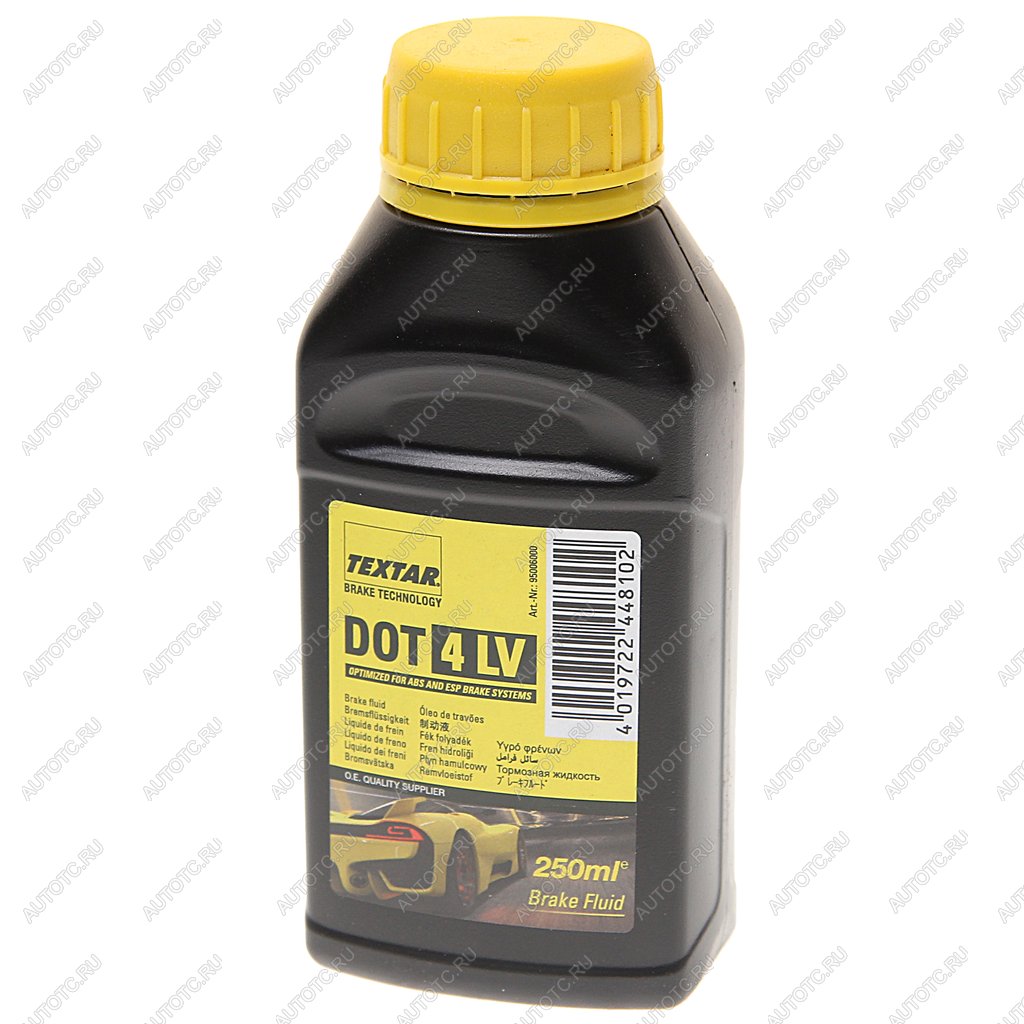 329 р. Жидкость тормозная DOT-4 0.25л TEXTAR TEXTAR 95006000  с доставкой в г. Пермь