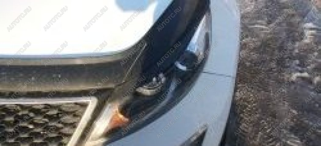 979 р. Накладки на передние фары (реснички) Русская Артель  KIA Sportage  3 SL (2014-2016) рестайлинг (глянец под покраску)  с доставкой в г. Пермь