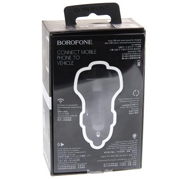 1 199 р. Устройство зарядное в прикуриватель с трансмиттером (bluetooth,hands free) BOROFONE BOROFONE bc16 black  с доставкой в г. Пермь. Увеличить фотографию 2