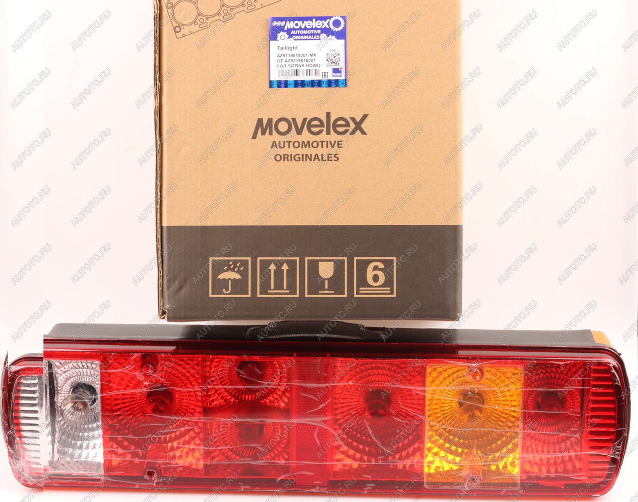 2 299 р. Фонарь задний SITRAK HOWO левый MOVELEX MOVELEX az9719818001-mx  с доставкой в г. Пермь
