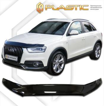 2 299 р. Дефлектор капотаClassic черныйAudiQ3 I поколение, I поколение рест. 1, I поколение рест. 2, джипsuv 5 дв., рынок РФ 2011–20198U  2010010110062  с доставкой в г. Пермь. Увеличить фотографию 1