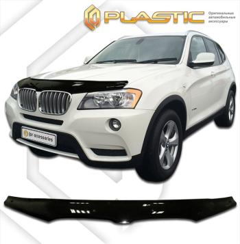 2 199 р. Дефлектор капотаClassic черныйBMWX3 2010–н.в.  2010010108847  с доставкой в г. Пермь. Увеличить фотографию 1