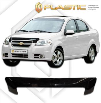 1 959 р. Дефлектор капотаClassic черныйChevroletAveo седан2006-2011  2010010101466  с доставкой в г. Пермь. Увеличить фотографию 1
