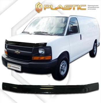 2 099 р. Дефлектор капотаClassic черныйChevroletExpress 2002–н.в.  2010010108472  с доставкой в г. Пермь. Увеличить фотографию 1