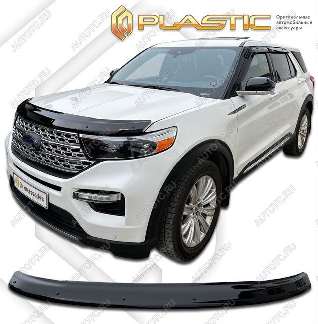 2 079 р. Дефлектор капотаClassic черныйFordExplorer VI поколение, джипsuv 5 дв., рынок США 2019 - н.в.U625  2010010118143  с доставкой в г. Пермь