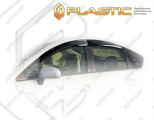 2 179 р. Ветровики дверейClassic полупрозрачныйToyotaPrius 2009–2016ZVW30Chrome molding=120,  2010030309620  с доставкой в г. Пермь