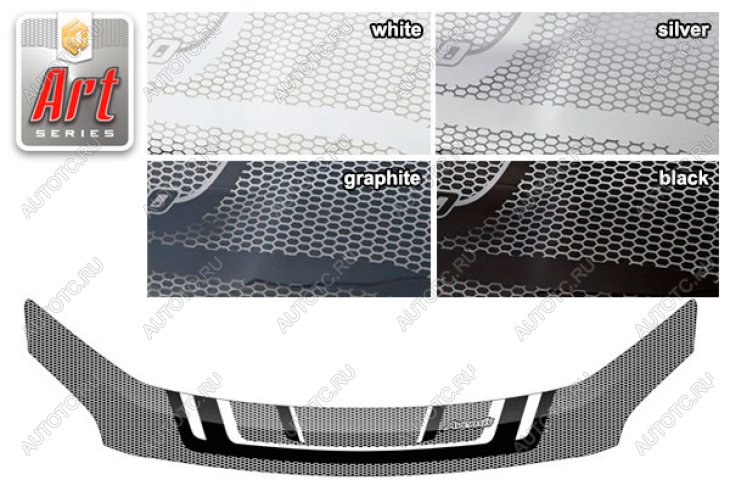2 449 р. Дефлектор капотаСерия Art чернаяToyotaAvensis 2003-2008T250-T255  2010011500947  с доставкой в г. Пермь
