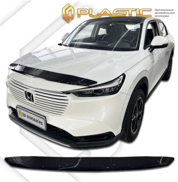 1 999 р. Дефлектор капота Classic черный CA Plastic на Honda Vezel II поколение, джип/suv 5 дв.  2021 - н.в.  с доставкой в г. Пермь. Увеличить фотографию 1