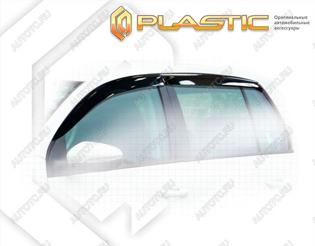 2 199 р. Ветровики дверейClassic полупрозрачныйVolkswagenGolf VI2009–2012  2010030306629  с доставкой в г. Пермь