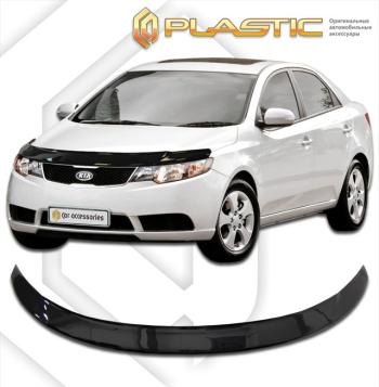 2 299 р. Дефлектор капотаClassic черныйKiaCerato 2008-2013  2010010106003  с доставкой в г. Пермь. Увеличить фотографию 1