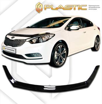 2 299 р. Дефлектор капотаClassic черныйKiaCerato седан2013–2016  2010010108496  с доставкой в г. Пермь. Увеличить фотографию 1