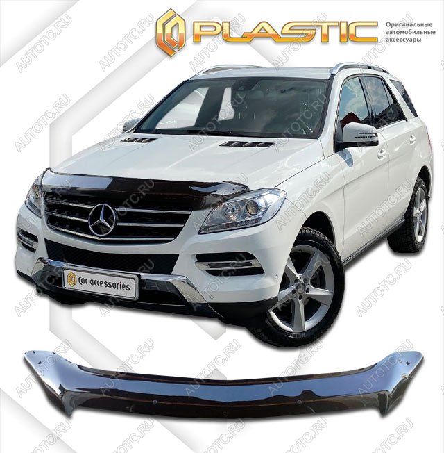 2 199 р. Дефлектор капотаClassic черныйMercedes-BenzML 2012-2015W166  2010010107130  с доставкой в г. Пермь
