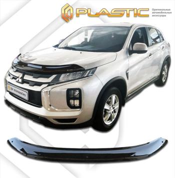 2 099 р. Дефлектор капотаClassic черныйMitsubishiASX 2019-н.в.  2010010115920  с доставкой в г. Пермь. Увеличить фотографию 1