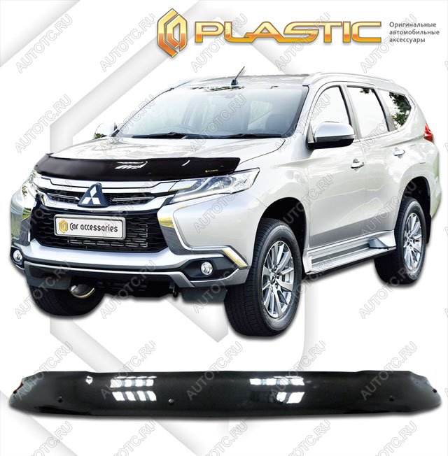 2 299 р. Дефлектор капотаClassic черныйMitsubishiPajero Sport2016–2021KS0W  2010010112561  с доставкой в г. Пермь