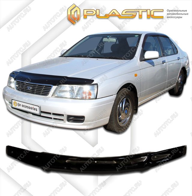 1 999 р. Дефлектор капотаClassic черныйNissanBluebird 1995-2000U14  2010010100766  с доставкой в г. Пермь