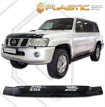 2 299 р. Дефлектор капотаClassic черныйNissanPatrol 2005-2010Y61  2010010100575  с доставкой в г. Пермь. Увеличить фотографию 1