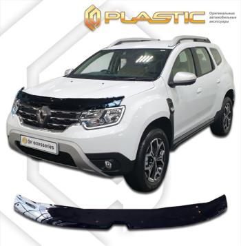 2 099 р. Дефлектор капотаClassic черныйRenaultDuster 2020-н.в.  2010010116064  с доставкой в г. Пермь. Увеличить фотографию 1