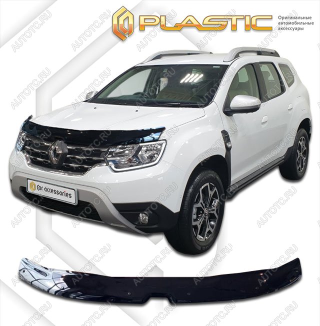 2 099 р. Дефлектор капотаClassic черныйRenaultDuster 2020-н.в.  2010010116064  с доставкой в г. Пермь